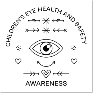 Children's Eye Health And Safety Awareness Posters and Art